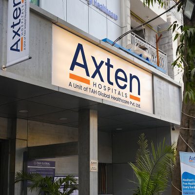Axten Hospitals building in East of Kailash, Delhi